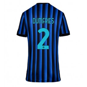 Inter Milan Denzel Dumfries #2 Replika Hjemmebanetrøje Dame 2025-26 Kortærmet